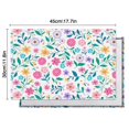 thumbnail image 6 of Pioneer Flower Floral Print Pattern Summer Placemats Table Placemats Set Of 4-Linen Kitchen Washable Placemats Table Mats 12x18 Inch Non-Slip Heat Resistant, 6 of 6