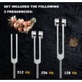 thumbnail image 2 of Set de diapasones Lrowvenu (128 Hz, 256 Hz, 512 Hz) para Sound Healer, 2 of 6