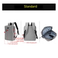 thumbnail image 4 of Mochila Informal De Laptop, Mochila De Laptop De Tela Oxford De Color Gris Oscuro Resistente Al Agua Para El Viaje, 4 of 7