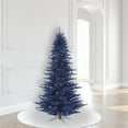 thumbnail image 2 of Vickerman 6.5' Navy Blue Fir Artificial Christmas Tree with 600 Blue Lights, 2 of 3
