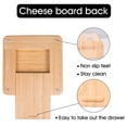 thumbnail image 5 of Cheese Board Gifts Set: Bamboo Large Charcuterie Boards, 4 Stainless Steel Cheese Knife & Serving Tray - Mothers Day Gift, Wedding Gifts, Housewarming Gift, Birthday Gifts, 5 of 11