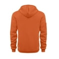 thumbnail image 4 of Evdexr Quarter Zip Pullover Mens Big and Tall Tactical Hoodies Fall Long Sleeve Drawstring Athletic Hoody Winter Kangaroo Pockets Weighted Loose Fit Sweatshirt Orange M, 4 of 7