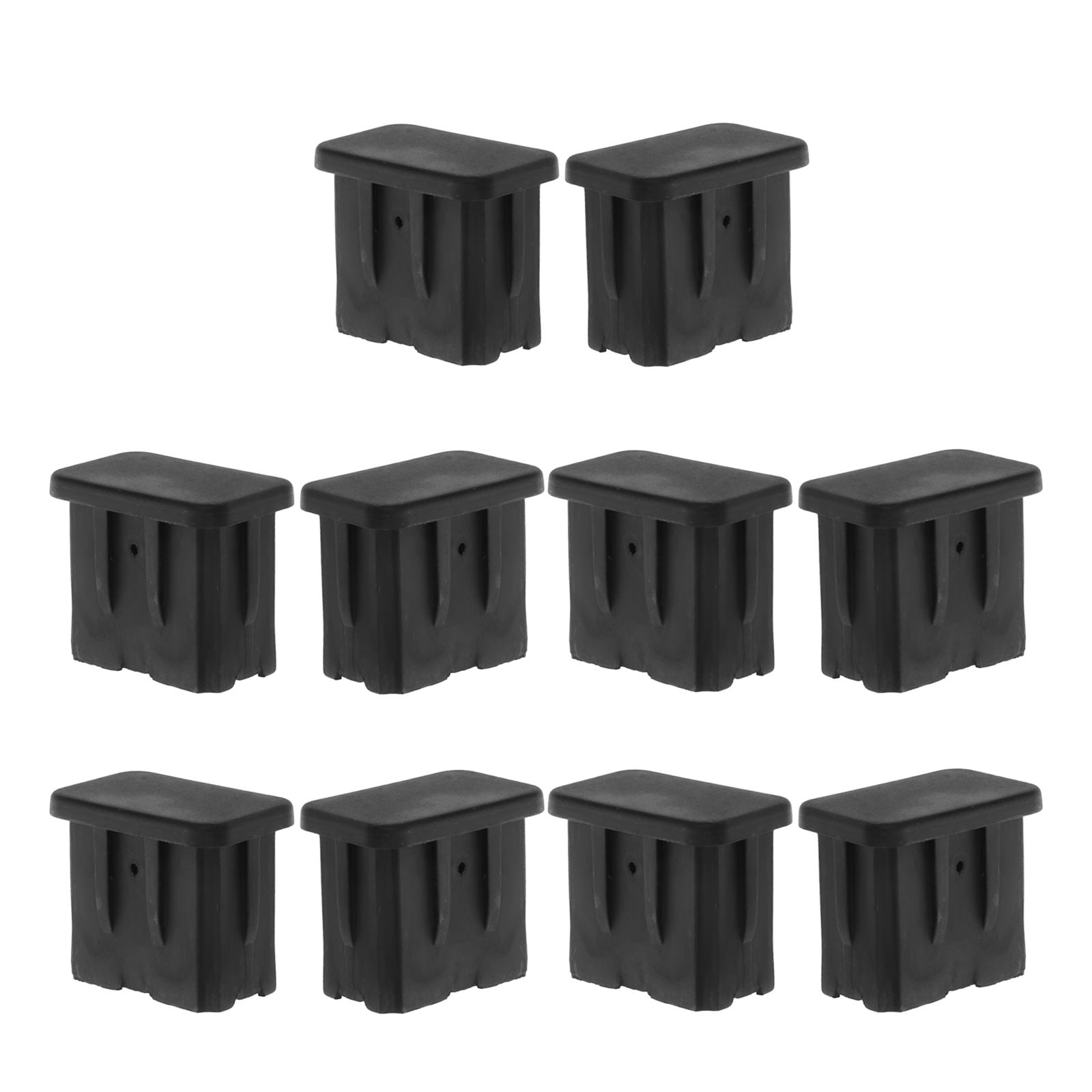 LOLIPPYY 10Pcs Black Hockey Stick End Covers for Sports with Noise Absorbing and Extended Stick Life