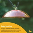 thumbnail image 3 of 1 Pack/ 2Pack Hanging Bird Feeder Protective Dome Cover, Plastic Bird Feeders Dome Cover, Made to Withstand Harsh Weather Conditions, 10", 3 of 3