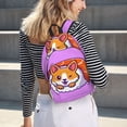 thumbnail image 6 of Yiaed Corgi In Sushi Roll Print Backpack, Premium Laptop Backpack, Travel Backpack for Women, Lightweight Backpacks, Comfortable Back Pack-Medium, 6 of 7