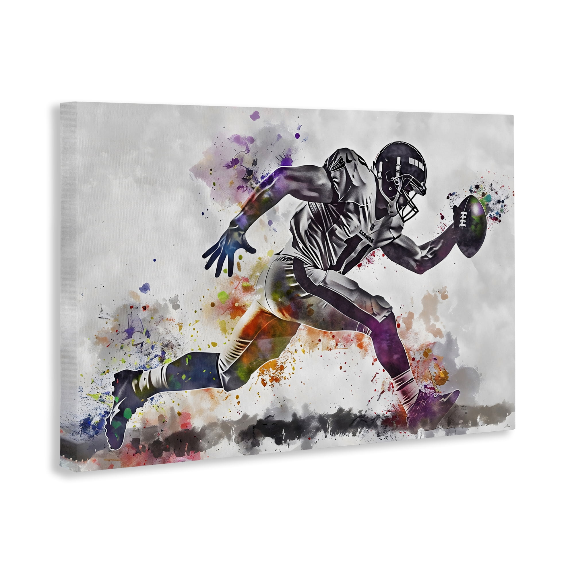 Stupell Industries Endurance Football Sprint Canvas Wall Art, design by Creative Studio