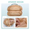 thumbnail image 4 of Bolsa de maquillaje Bunnychill de gran capacidad resistente al agua azul, 4 of 7