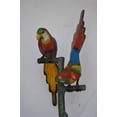 thumbnail image 3 of Nifao Two parrots on a tree bronze statue – Garden Outdoor Decor Sculpture, 16"L x 22"W x 52"H, 3 of 11