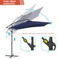thumbnail image 5 of CHYVARY 8.2 x 8.2ft Patio Offset Umbrellas Outdoor Hanging Market Patio Umbrella, 50+ UV Protection Cantilever Outside Umbrellas for Yard, Pool and Deck,Navy Blue, 5 of 6