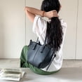 thumbnail image 3 of LHSHID Tote Bag Faux Leather Work Bag Trendy Handbag Purse for Women Elegant Shoulder Bag with Magnetic Closure, 3 of 6