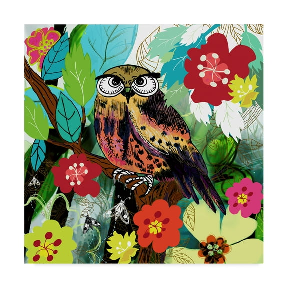 Trademark Fine Art 'Hibou' Canvas Art by Anne Cote