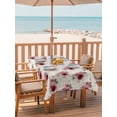 thumbnail image 2 of Outdoor Tablecloth with Umbrella Hole for Patio/Picnic/Party/Camping, Pink Spring Floral Waterproof Table Cloth Rectangle Table Cover Washable, Farmhouse Flowers Modern Art (60"x 84"), 2 of 8