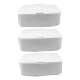 thumbnail image 4 of 3 Pcs Wet Wipes Storage Box Home Office Dispenser Travel White, 4 of 7