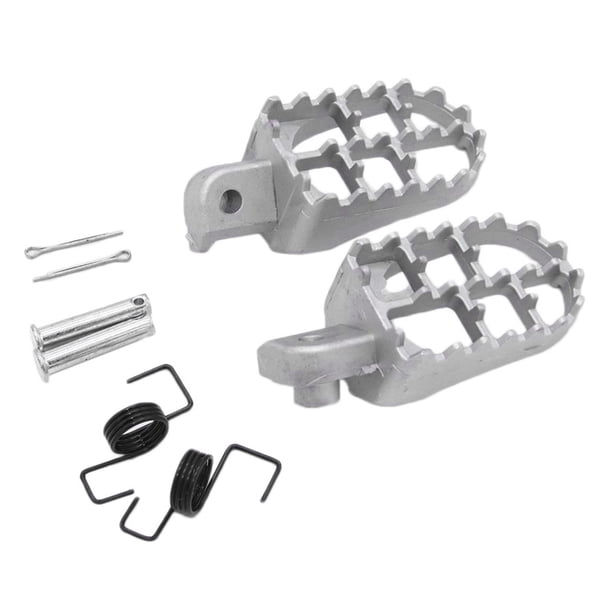 Reposapiés Motocicleta Ygjytge 1 Par para PW50 PW80 Plateado