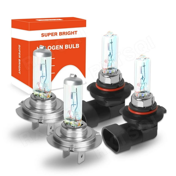 Warm White 9005 H7 Halogen Headlight Bulbs High Low Beam Combo Kit for Hyundai Tucson 2019-2020