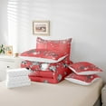 thumbnail image 4 of Erosebridal Red Paris Comforter Set Queen,Eiffel Tower Bed in A Bag 7 Piece,Girly Sparkles Diamond Bedding Sets,Glitter (Not Real)Sequins Reversible Bed Sets with Sheet Set, 4 of 4