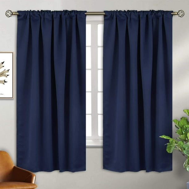 Rod Pocket and Back Tab Blackout Curtains for Bedroom - Thermal