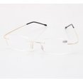 thumbnail image 3 of Gafas de lectura sin marco de aleación de negocios de moda anti-luz azul ultraligeras ultraelásticas con bisagras con espejo de luz antigua HD para hombres y mujeres, 3 of 5