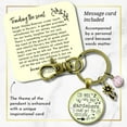 thumbnail image 2 of Funny Gardening Gutsy Goodness Bronze Keychain God Made Rainy Days So Housework Done Womens Gift Jewelry, 2 of 8