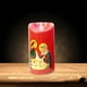 thumbnail image 3 of Saint LED Pilar Luz Jesucristo Lámpara Sin llama con batería para Navidad libre Festival de Halloween Decoraciones Baoblaze Vela electrónica, 3 of 8