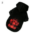 thumbnail image 2 of Visland Dog Hoodie Black - Love Heart Dog Sweatshirt, Soft and Warm Dog Cold Weather Clothes for Small Medium Large Dogs, 2 of 8
