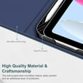 thumbnail image 4 of Fintie Case for iPad (A16) 11th Generation 11 Inch (2025), iPad 10th Generation 10.9 Inch (2022), Multi-Angle Viewing Protective Stand Cover, Pencil Holder & Pocket, Navy Blue, 4 of 9