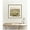 Woodgrain Stripe Mocha, variant on Kate and Laurel Framed Wall Art Print Petit Views No 8 by Mackenzie Nelson, 26 x 26, Woodgrain Stripe Mocha Frame, Rustic Farmhouse, Landscape Art for Wall Decor
