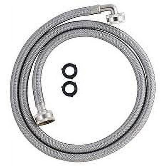 Edgewater Parts 90 Degree Ell, Stainless Steel High Pressure Fill Hose 5 FOOT