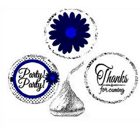 216ct Navy Party Party Party Favor Candy Decoration Stickers Labels Fits Kisses Chocolates Party Favors Envelope