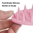 thumbnail image 2 of WEILA Compact Silicone Scalp Massager Hair Growth,Scalp Scrubber with Loop for Shower,Multi-Use Comb for Head Massage & Bath,Soft & Relaxing(Pink), 2 of 7