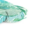 thumbnail image 5 of Jordan Manufacturing 44" x 18" Wesley Bayou Green Leaves Rectangular Tufted Contoured Outdoor Wicker Settee Bench Cushion, 5 of 10