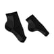 thumbnail image 1 of EeaseMX 2 pares de calcetines de compresión para fascitis plantar, calcetines deportivos elásticos de soporte para el tobillo, talla S/M (negro con blanco), 1 of 7