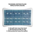 thumbnail image 4 of Technogel Contour Cooling Gel Pillow - Patented Ergonomic Design For Deeper Sleep - Queen Size, 4 of 6