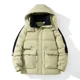 thumbnail image 3 of Chaquetas acolchadas ligeras de lujo para parejas, chaqueta corta de plumón, ropa de diseñador para hombre, ropa acolchada, abrigo de invierno cálido para hombre 2024, 3 of 5