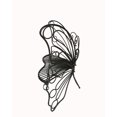 thumbnail image 3 of Hi-Line Gift Banc de Jardin Noir en Métal de 45 Po avec Papillon, 3 of 5