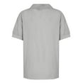 thumbnail image 4 of yunLCZ Basic T Shirts Cotton Linen Shirts For Women Summer Short Sleeve Casual Collared Work Blouse Tunic Tops, 4 of 4