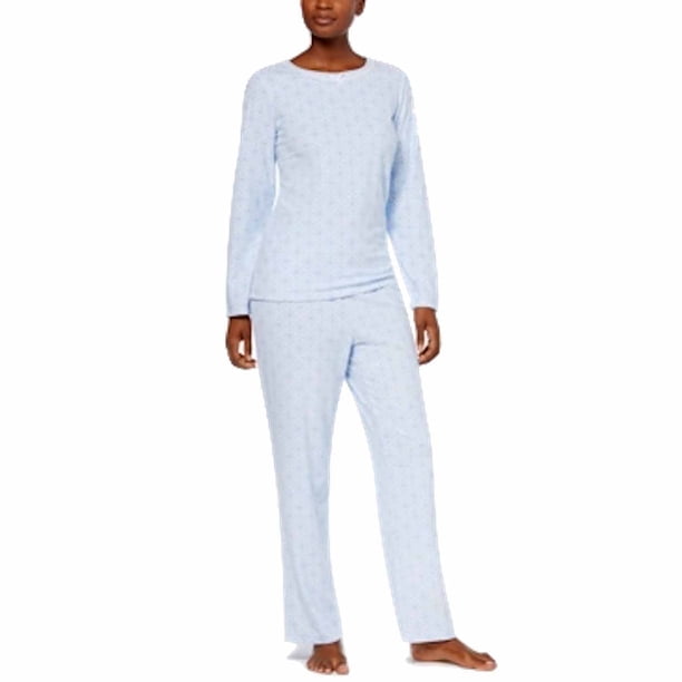 Charter Club Charter Club Womens 2 Piece Thermal Fleece Long Sleeve 