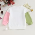 thumbnail image 5 of Mercatoo Girls Infant Toddler Christmas Sweatshirt Letter Car Print Cute Pattern Long Sleeve Crewneck Pullover Clothes, 5 of 8
