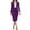 Purple, variant on Women's 2 Piece Business Suit Set, Peplum Blazer + Bodycon Pencil Skirt, Formal Office Wear for Work, Business & Professional Occasions(Purple/S)