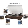 thumbnail image 2 of Crosley C8A-Wa Tocadiscos Accionado Por Correa Con Preamplificador Incorporado, Cartucho At3600L Ajustable Y Zócalo De Mdf De Grado De Audio De Nogal, 2 of 5