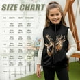 thumbnail image 3 of Xoenoiee Deer Print Toddler Boys' Polar Fleece Vest, Stand Collar Sleeveless Zipper Jacket for Warm Winter Outerwear, Size 5-6 Years, 3 of 7