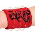 thumbnail image 6 of 1 Pair Sports Wristbands Wrist Sweat Absorbent Sweatbands Wrist Sweatbands for Basketball Running Gym Working Out, 6 of 8