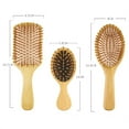thumbnail image 5 of Joernso Comfortable Grip Hair Comb No Odor Bamboo Narrow-Tooth Scalp Comb for Bathroom, 5 of 8