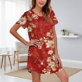 thumbnail image 2 of MEICHEN Women's Summer Sleepshirts Nightgowns for Women Soft Cotton Sleepshirt Short Sleeve Dress Casual Ladies Sleepwear Womens Home Essentials Fashion Clothing, 2 of 4