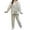 White#9527, variant on BOOMNY Women's Pajama Set 2 Peice Flannel Pajamas for Women Set Solid Color Thick Long Sleeve Pjs Tops Pants Sleepwear Outfit Cozy Warm Homewear Loungewear