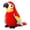 Red, variant on Talking Parrot, Repeats What You Say Stuffed Animal Toy