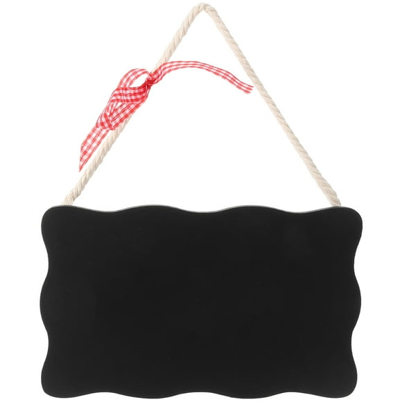 Pizarra de madera de doble cara para mensajes de registro. Pizarra pequeña, decoración para el hogar. Puerta de bienvenida.