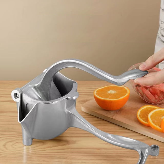 Extractor de jugo manual Exprimidor de frutas de aleación de aluminio desmontable Prensa manual pequeña