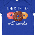 thumbnail image 4 of Inktastic Life is Better with Donuts Boys or Girls Baby Bodysuit, 4 of 5