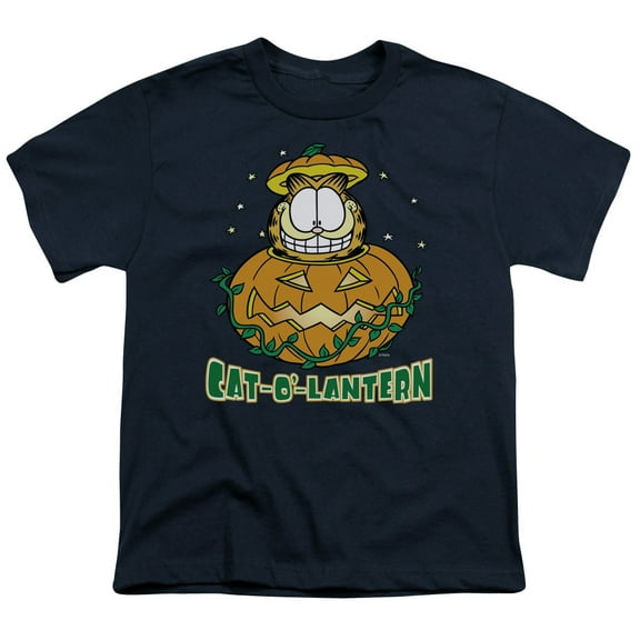 Garfield - Cat O Lantern - Youth Short Sleeve Shirt - Medium